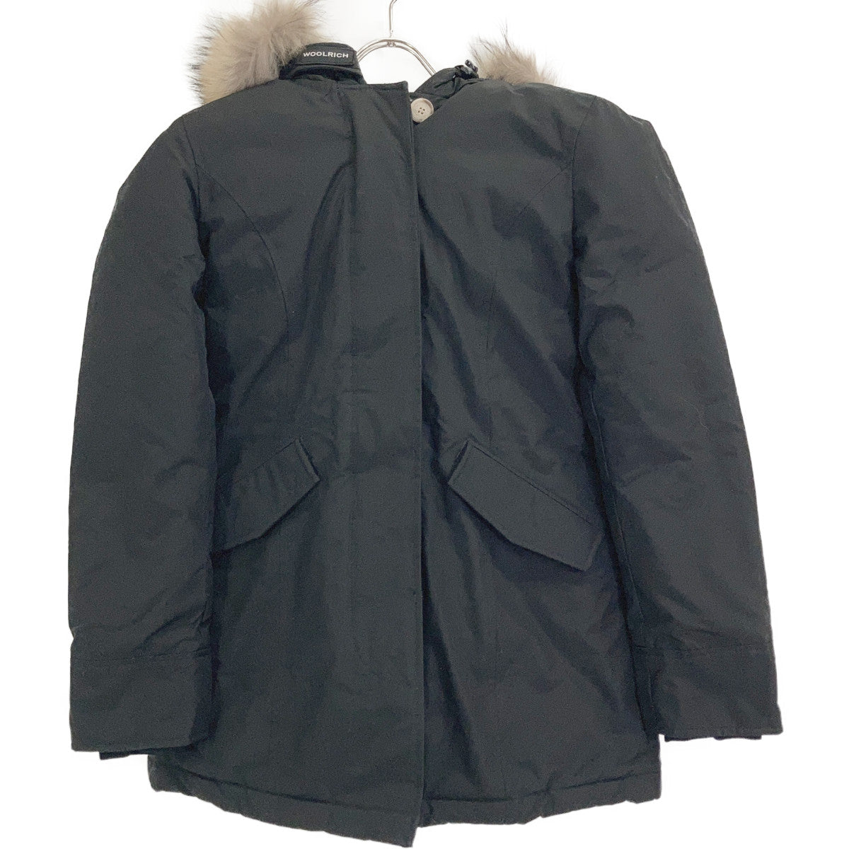 WOOLRICH Woolrich CFWWOU0538FRUT0001 black fur-hooded down jacket jacket