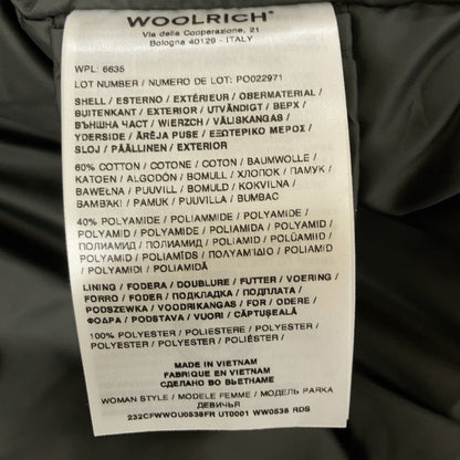 WOOLRICH Woolrich CFWWOU0538FRUT0001 black fur-hooded down jacket jacket