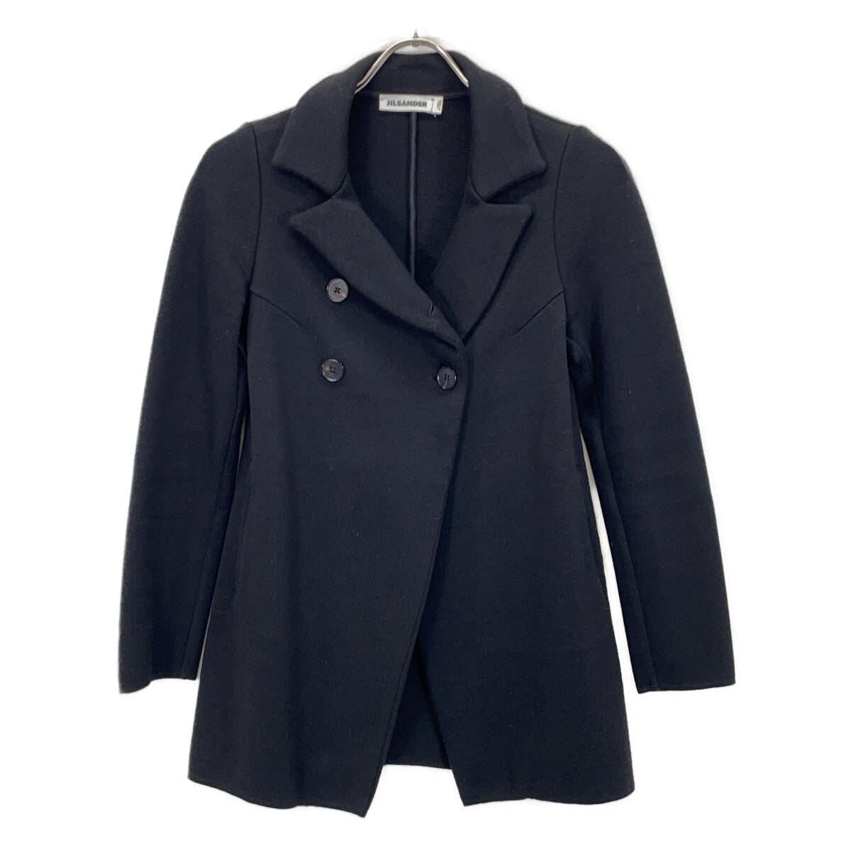 JIL SANDER 极简桑德 JSPM757021 黑色 100%羊毛 双排扣夹克 夹克