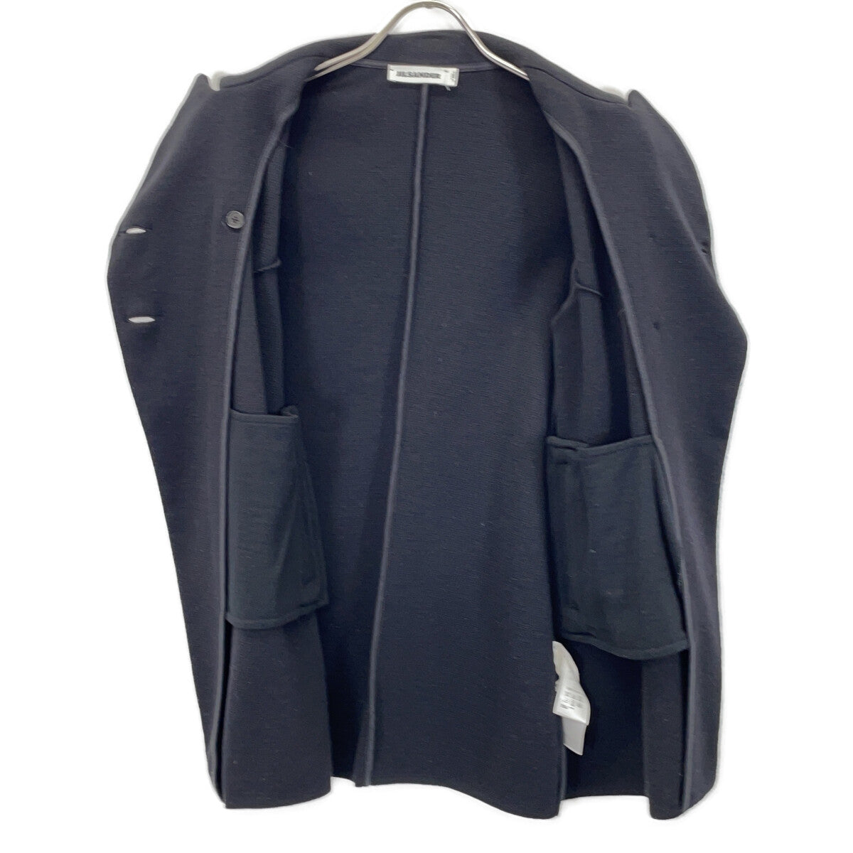 JIL SANDER 极简桑德 JSPM757021 黑色 100%羊毛 双排扣夹克 夹克