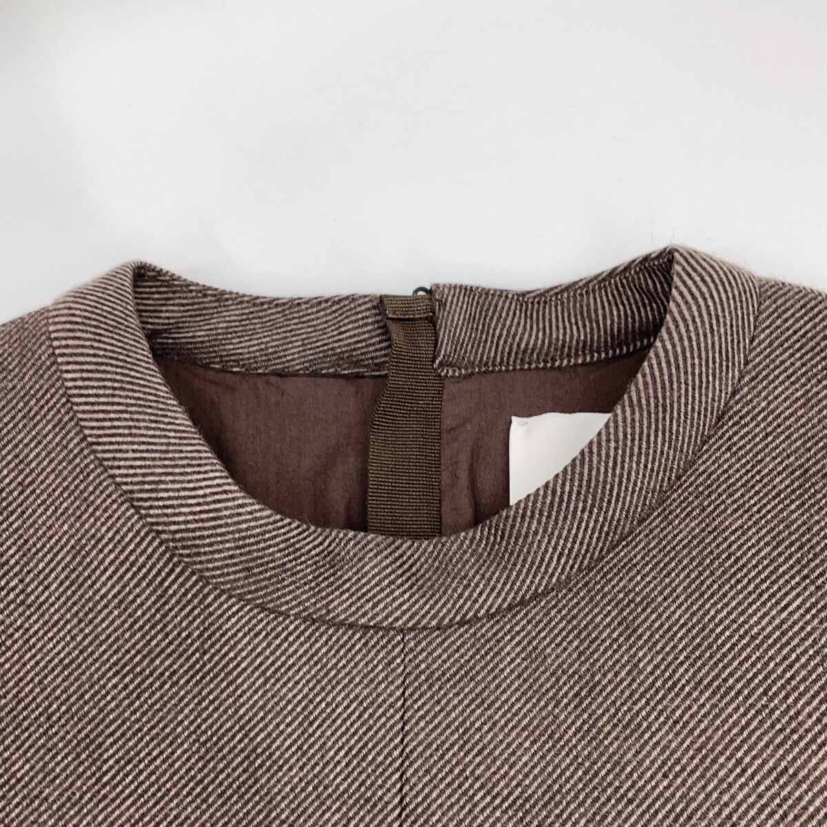 JIL SANDER 极简女王 JIL SANDER JSPP560210 米色羊毛真丝无领夹克套头衫上衣