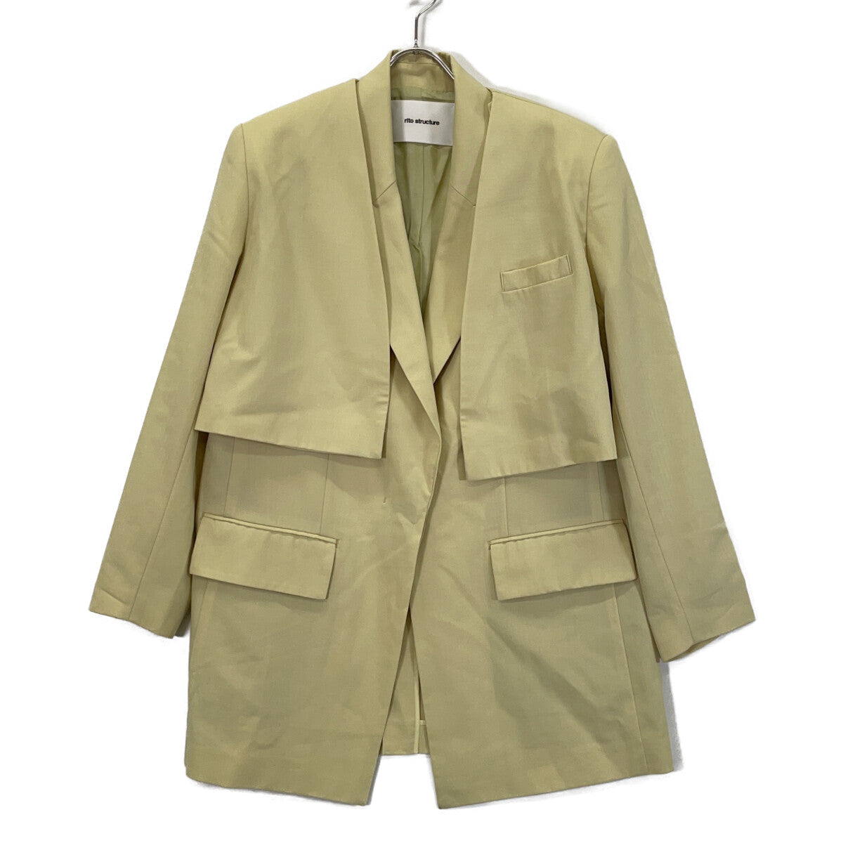 rito structure リトストラクチャー ｲｴﾛｰ 3wayｻﾏｰｳｰﾙｼﾞｬｹｯﾄ ジャケット 1