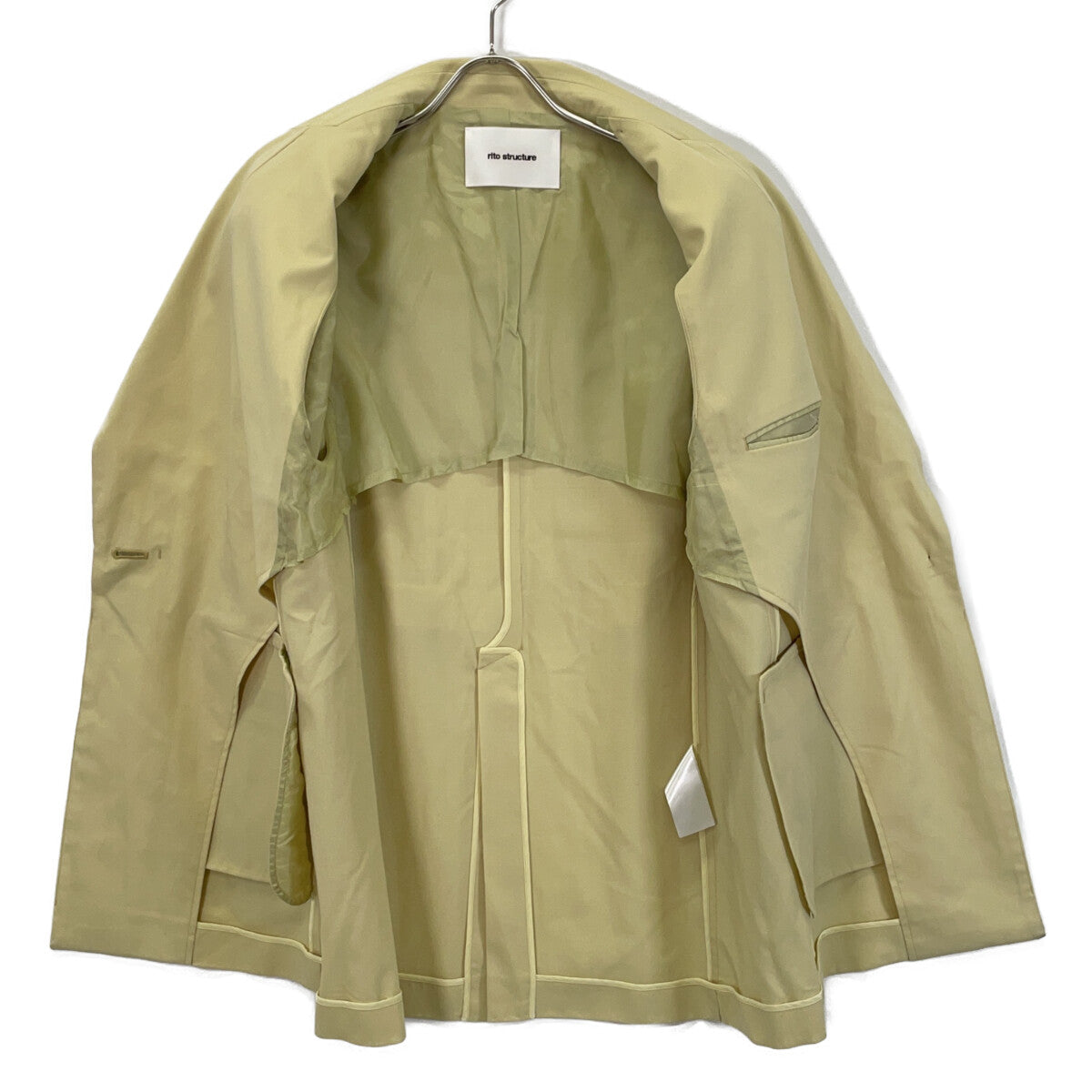 rito structure リトストラクチャー ｲｴﾛｰ 3wayｻﾏｰｳｰﾙｼﾞｬｹｯﾄ ジャケット 1