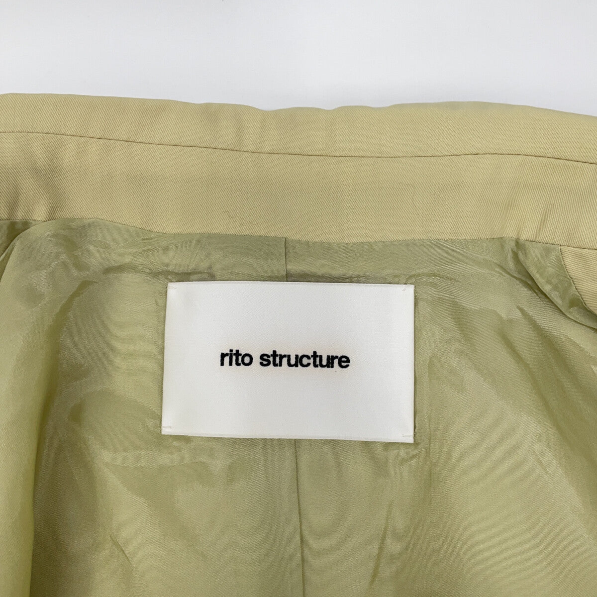 Rito structure リトストラクチャー イエロー 3wayサマーウールジャケット ジャケット
