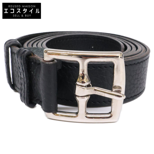 HERMES Etriviere SV Hardware □J Stamp Taurillon Clemence Leather Belt