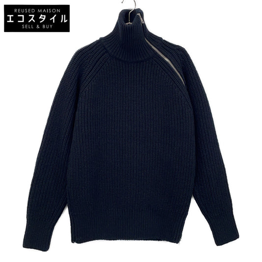 DRIES VAN NOTEN 德赖斯·范诺顿 24AW 黑色 MONTY BIS 2707 M.K.SWEATER 高领拉链针织衫 上衣