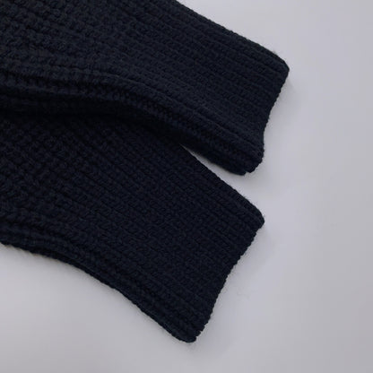 DRIES VAN NOTEN ドリスヴァンノッテン 24AW ブラック MONTY BIS 2707 M.K.SWEATER ドライバーズニット トップス