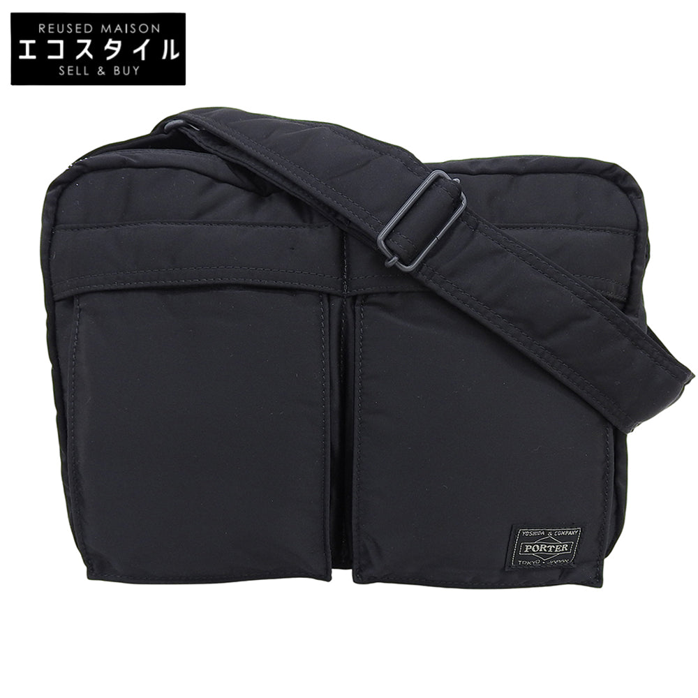 PORTER ポーター 新品同様 TANKER タンカー ナイロン ショルダーバッグ L メンズ ブラック 622-68810 ショルダーバッグ