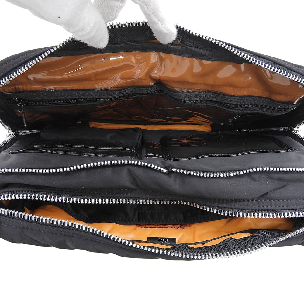 PORTER ポーター 新品同様 TANKER タンカー ナイロン ショルダーバッグ L メンズ ブラック 622-68810 ショルダーバッグ