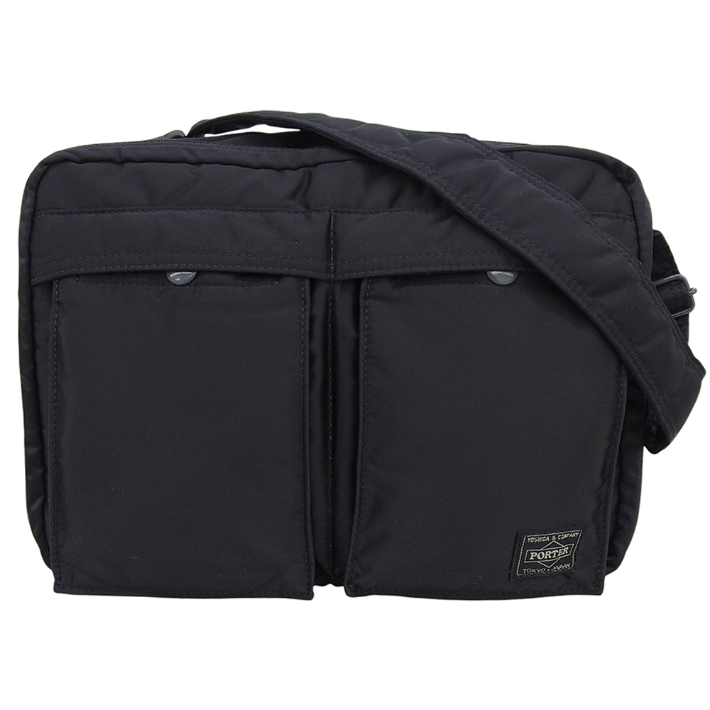 PORTER ポーター 新品同様 TANKER タンカー ナイロン ショルダーバッグ L メンズ ブラック 622-68810 ショルダーバッグ