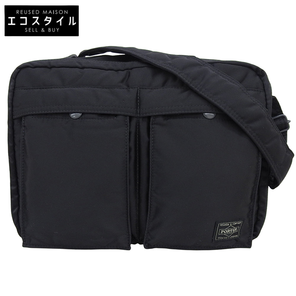 PORTER ポーター 新品同様 TANKER タンカー ナイロン ショルダーバッグ L メンズ ブラック 622-68810 ショルダーバッグ