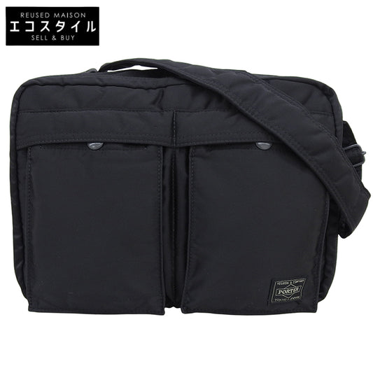 PORTER ポーター 新品同様 TANKER タンカー ナイロン ショルダーバッグ L メンズ ブラック 622-68810 ショルダーバッグ