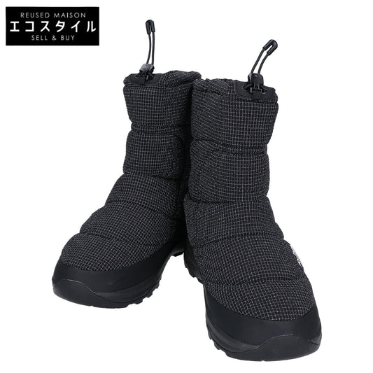THE NORTH FACE ノースフェイス 美品 NF52470 ブラックxブラック ウォータープルーフ VII ダイニーマ ヌプシブーティ シューズ