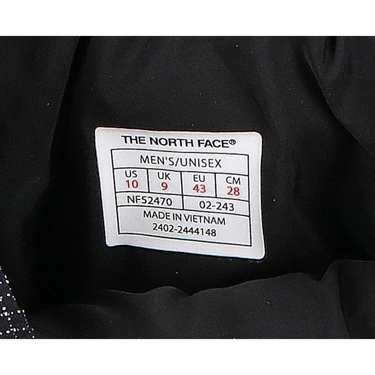 Excellent condition NF52470 Black x Black Waterproof VII Dyneema Nuptse Bootie Shoes 28cm Men's