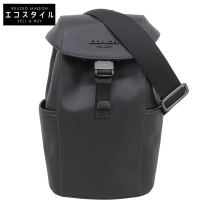 COACH コーチ 美品 レザー レーサー パック ボディバッグ メンズ ブラック CU111 ボディバッグ