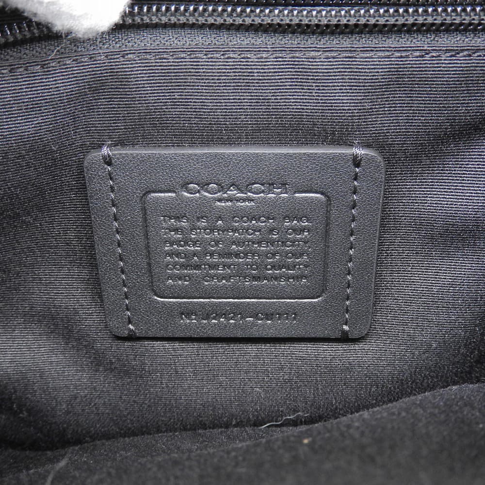 COACH コーチ 美品 レザー レーサー パック ボディバッグ メンズ ブラック CU111 ボディバッグ