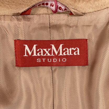 MAXMARA STUDIO 麦丝玛拉工作室 23601612396 驼色 100%羊毛 腰带大衣 大衣 美国码 6
