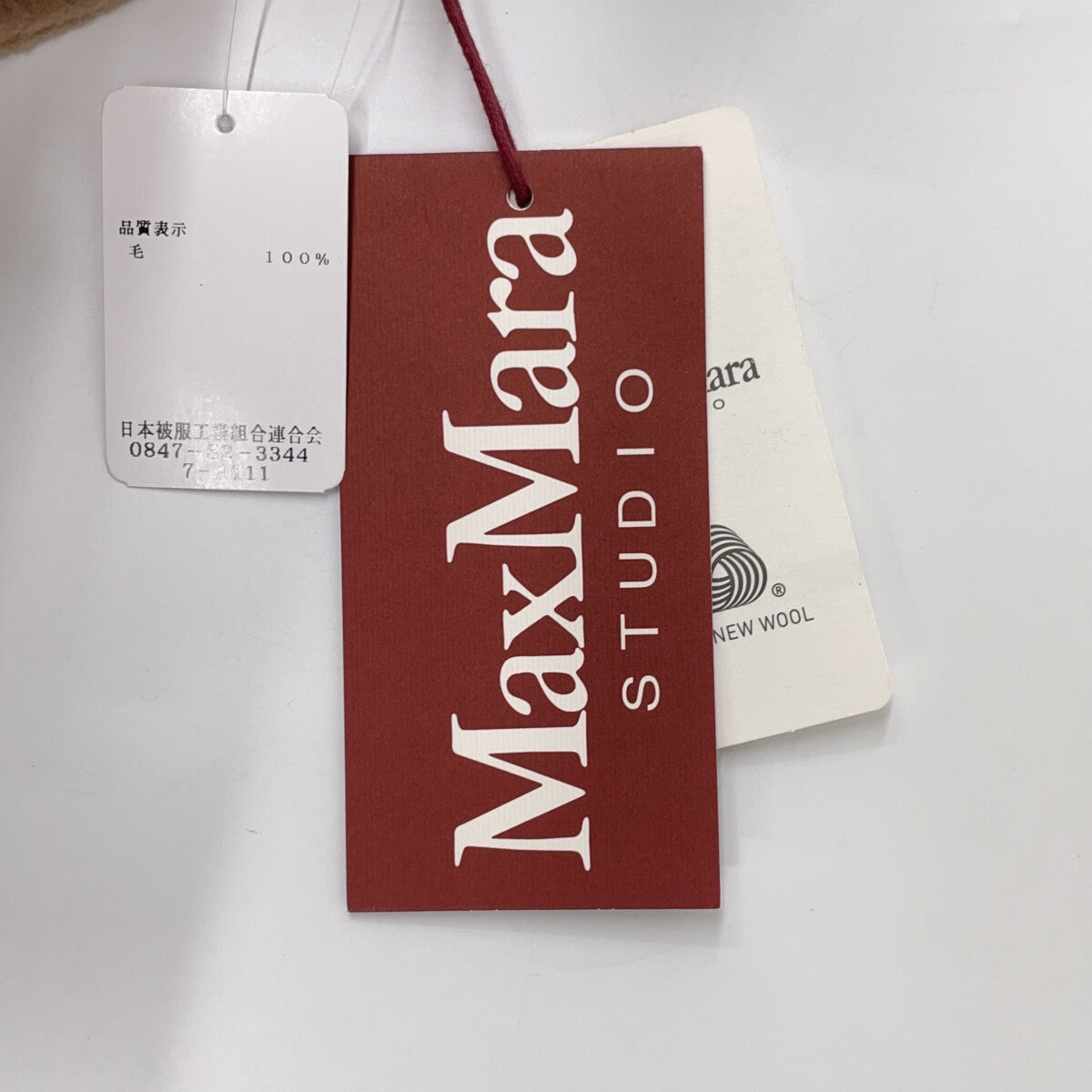 MAXMARA STUDIO 麦丝玛拉工作室 23601612396 驼色 100%羊毛 腰带大衣 大衣 美国码 6