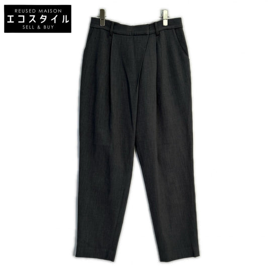 SOEJU ソージュ ｸﾞﾚｰ ｳｰﾙﾗｲｸﾀｯｸﾊﾟﾝﾂ ボトムス L