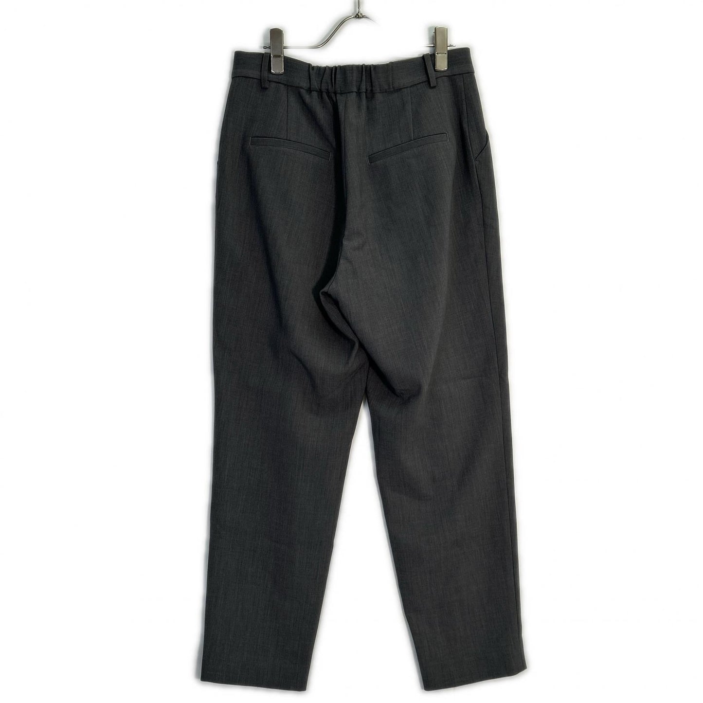 SOEJU Gray Wool-like Tuck Pants Bottoms L