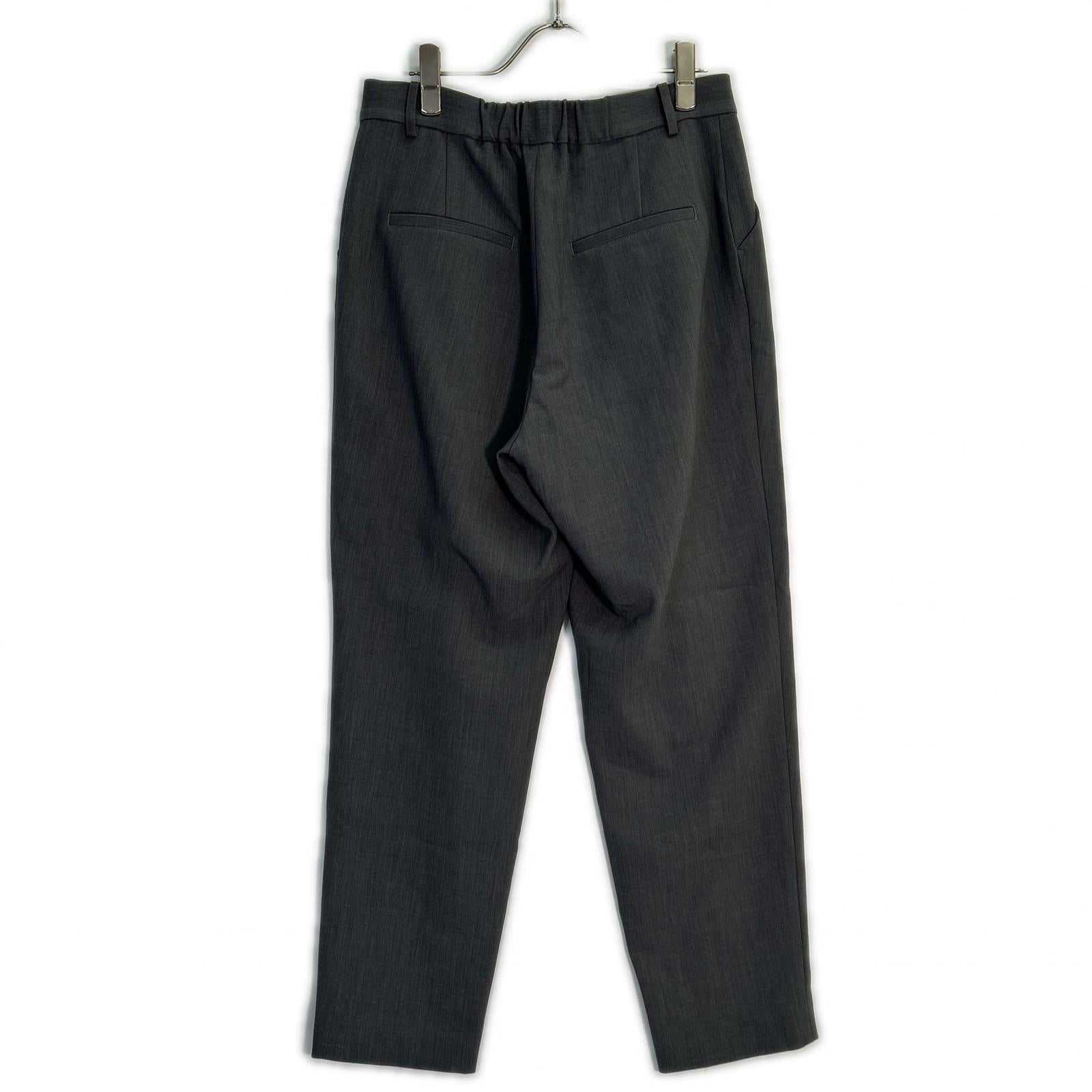 SOEJU Gray Wool-like Tuck Pants Bottoms L