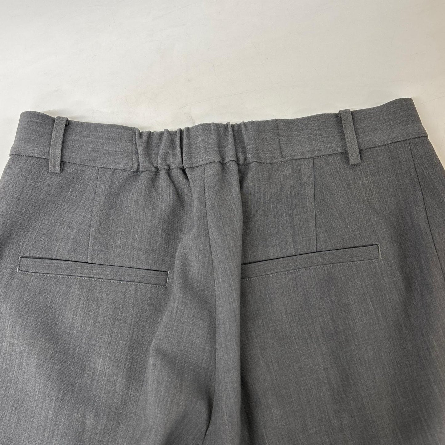 SOEJU Gray Wool-like Tuck Pants Bottoms L