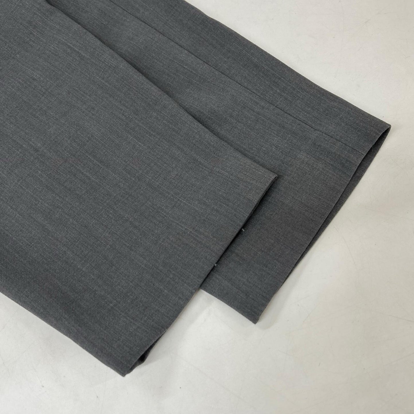 SOEJU Gray Wool-like Tuck Pants Bottoms L