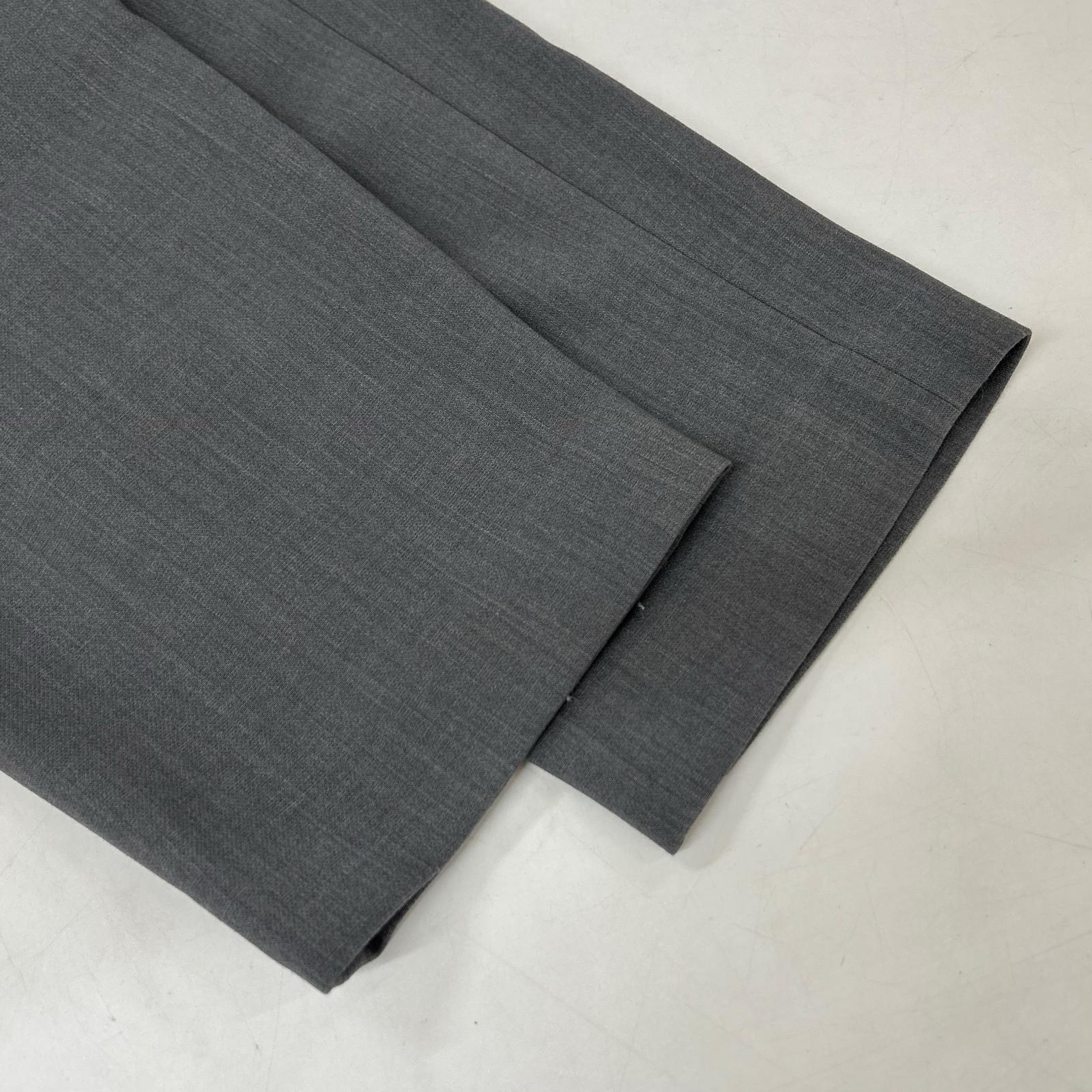 SOEJU Gray Wool-like Tuck Pants Bottoms L