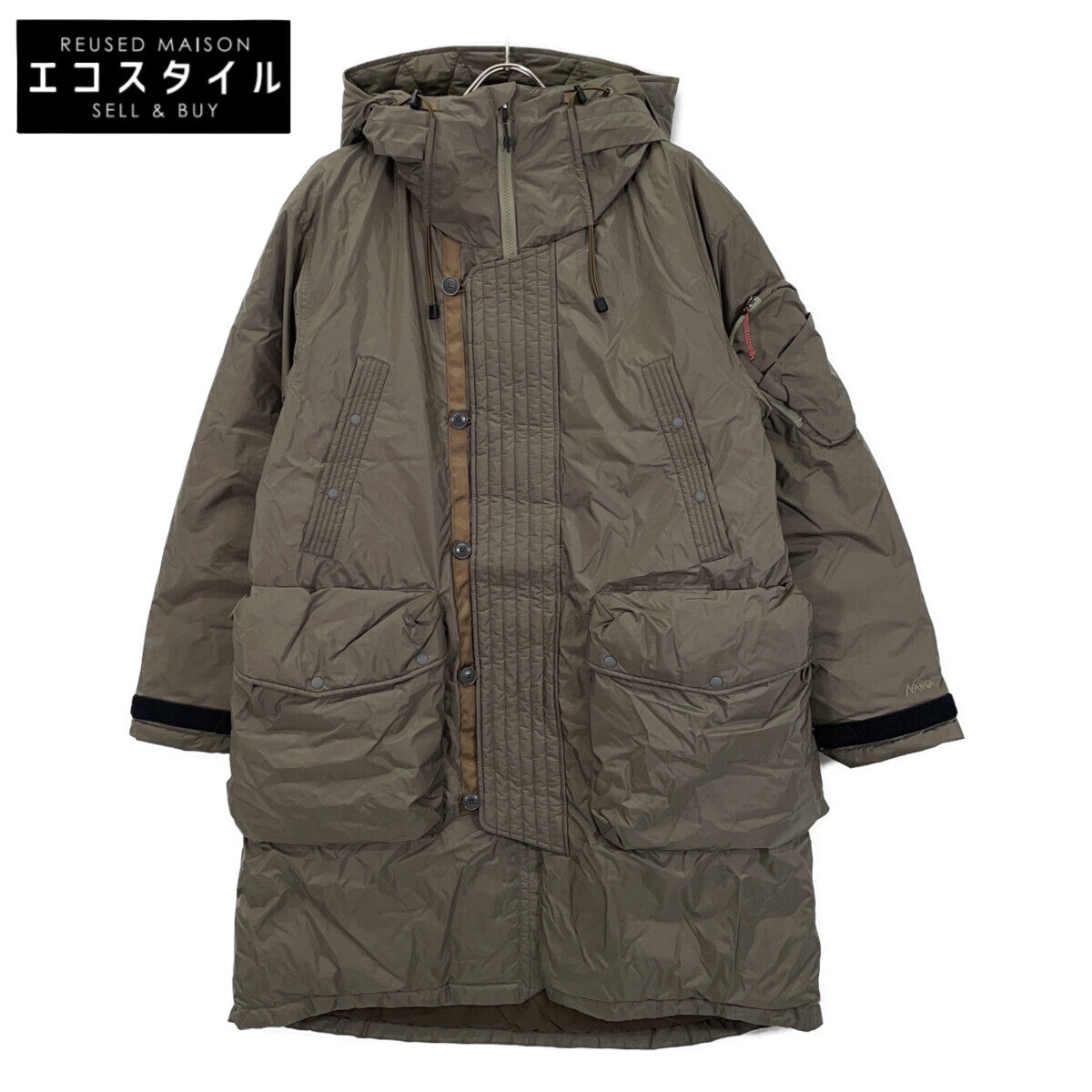 NANGA ナンガ ND2441-1C006 グリーン AURORA TEX DOWN FIELD HALF COAT オーロラテックスダウンフィールドハーフコート コート
