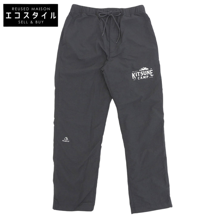 MAISON KITSUNE メゾンキツネ CAMP WARMUP PANTS イージーパンツ ボトムス メンズ チャコールグレー S KMS32540 ボトムス