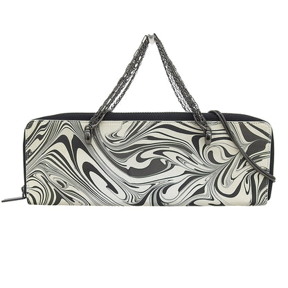 discord ディスコード マーブル模様 ウォレットバッグ ショルダーバッグ レディース ブラック×ホワイト 17SS ショルダーバッグ