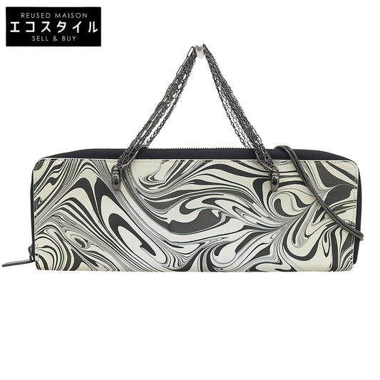discord ディスコード マーブル模様 ウォレットバッグ ショルダーバッグ レディース ブラック×ホワイト 17SS ショルダーバッグ