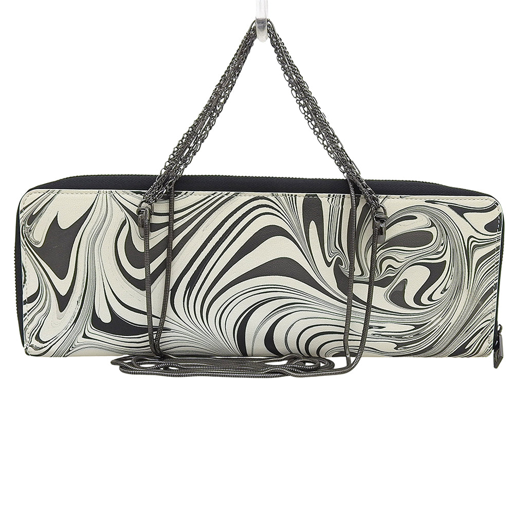 discord ディスコード マーブル模様 ウォレットバッグ ショルダーバッグ レディース ブラック×ホワイト 17SS ショルダーバッグ