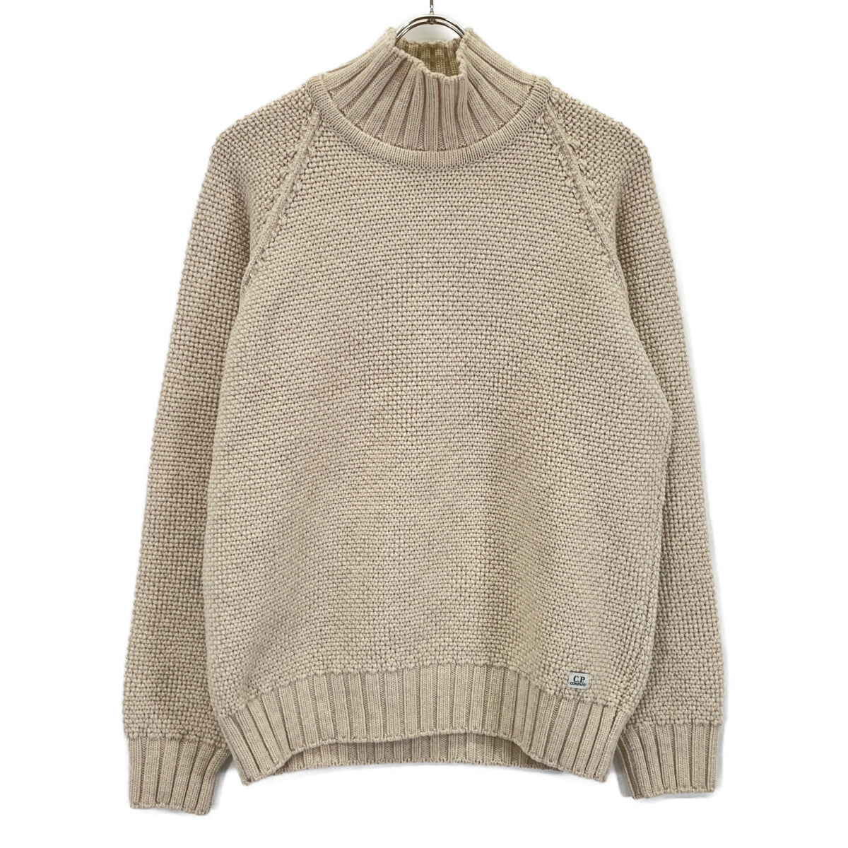 CPU0314 001048 Ivory High Neck Raglan Sleeve Knit Top 48 Men's