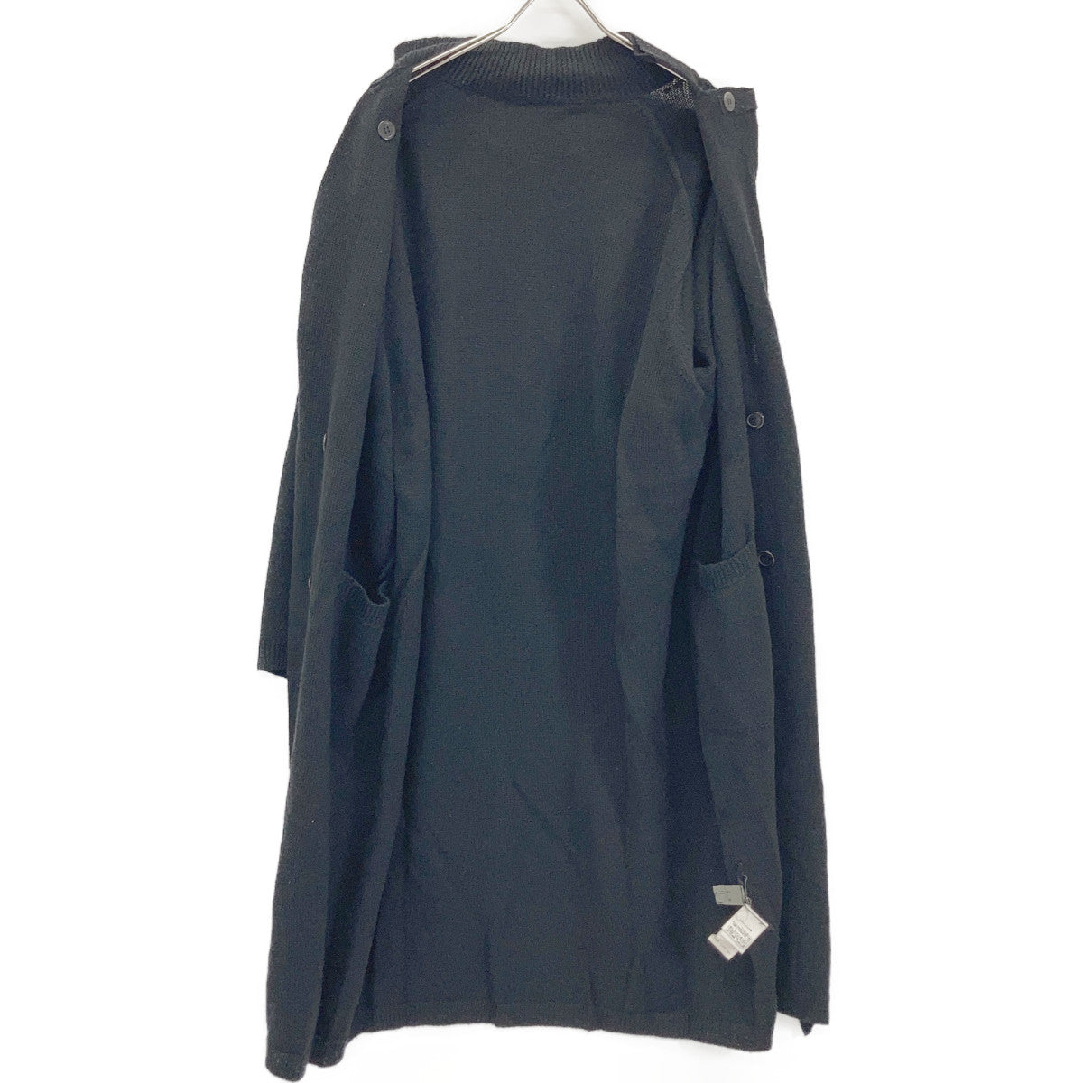 Yohji Yamamoto POUR HOMME 20AW HR-K97-475 Black Alpaca-Blend Knit Long Coat