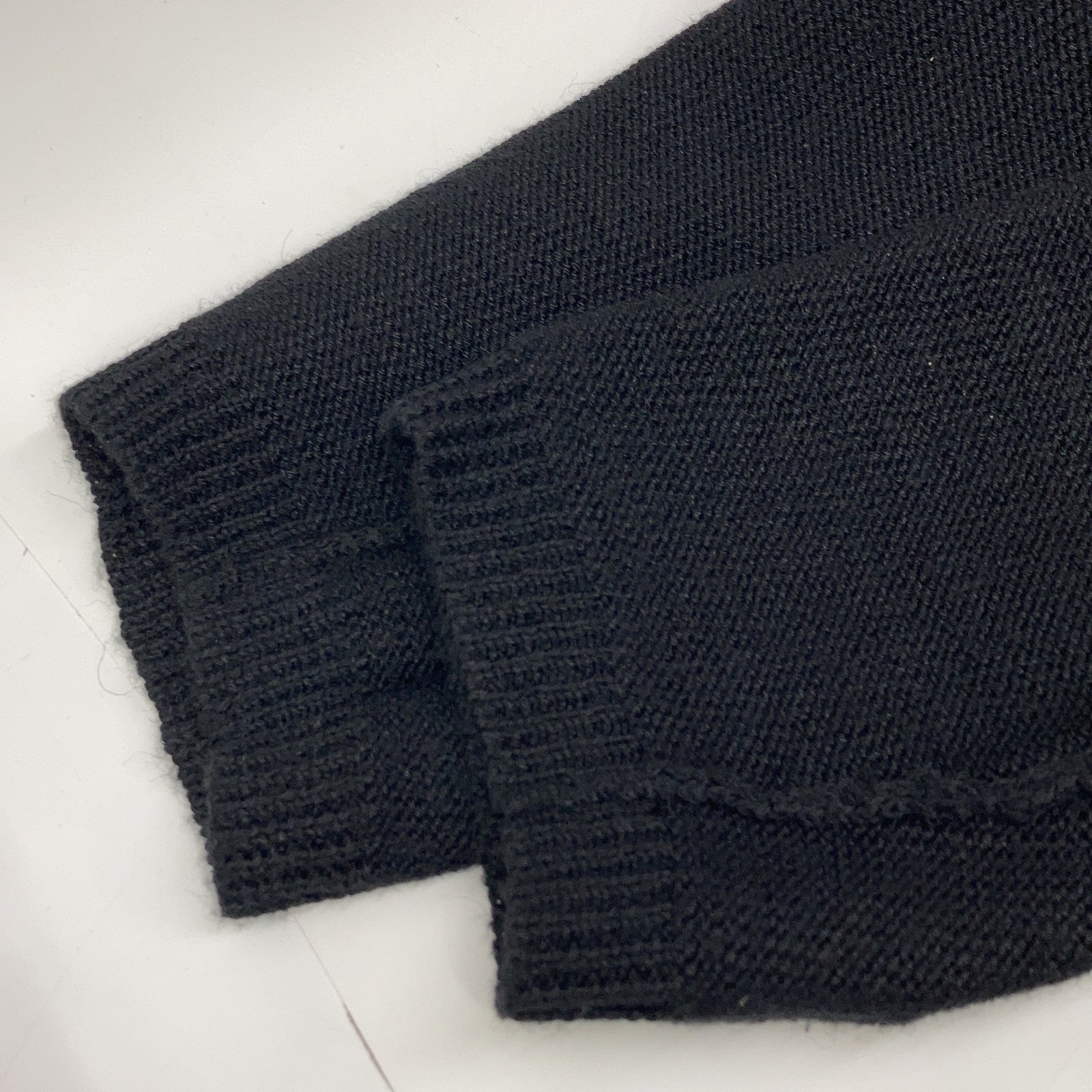 20AW HR-K97-475 Black Alpaca Blend Knit Long Coat Coat 3 Men's