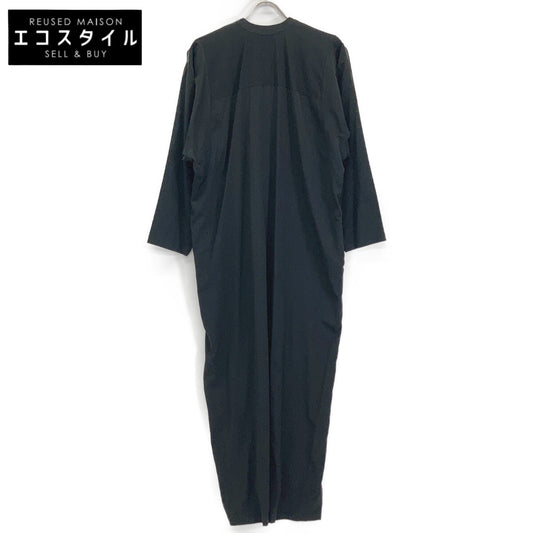 Y's Pink YD-D14-530 17SS Black Front Zip Shirt Maxi Dress