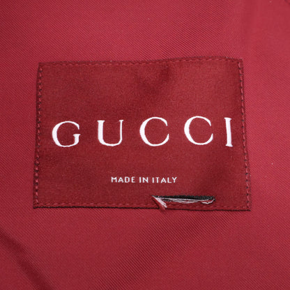 GUCCI グッチ 【新品同様/国内正規】816904 エンボス加工 ギャバジン ハーフジップ ボンバージャケット ジャケット