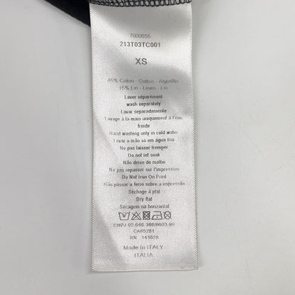 Christian Dior 【Domestic Regular Product】213T03TC001 J'ADIOR8 Logo Crew Neck Linen Blend Short Sleeve T-shirt/Top