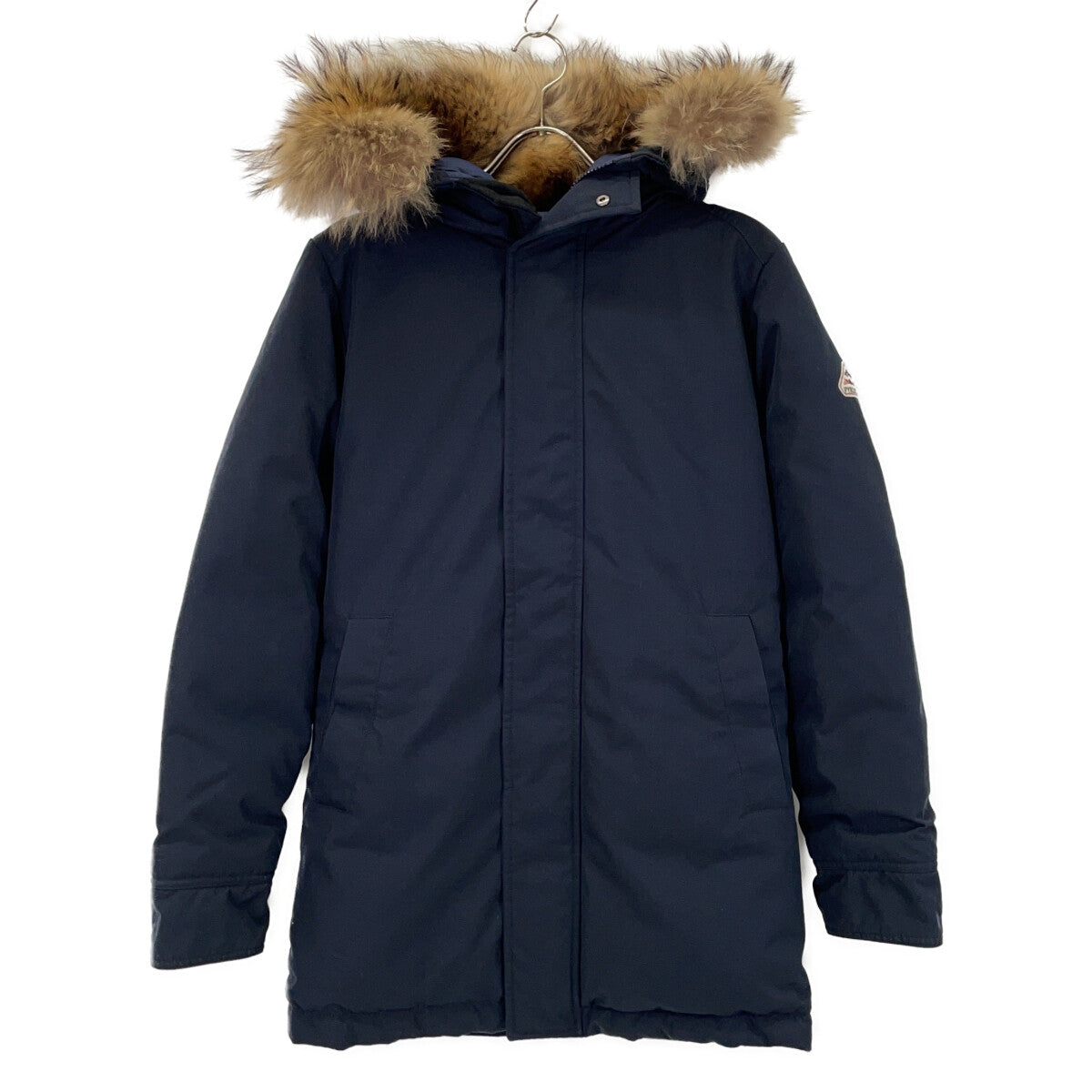 PYRENEX ピレネックス HMK009 ネイビー ANNCEY アヌシー ファー付きダウンジャケット ジャケット