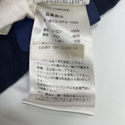 PYRENEX ピレネックス HMK009 ネイビー ANNCEY アヌシー ファー付きダウンジャケット ジャケット