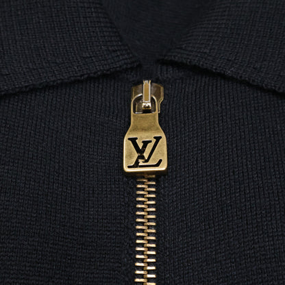 【美品/国内正品/25年款】RM251MJ NTY HSN42W EMBOSS TECHNICAL WOOL JACKET 压纹LV标志拉链针织夹克 夹克 XL 男士