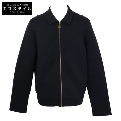 【美品/国内正品/25年款】RM251MJ NTY HSN42W EMBOSS TECHNICAL WOOL JACKET 压纹LV标志拉链针织夹克 夹克 XL 男士