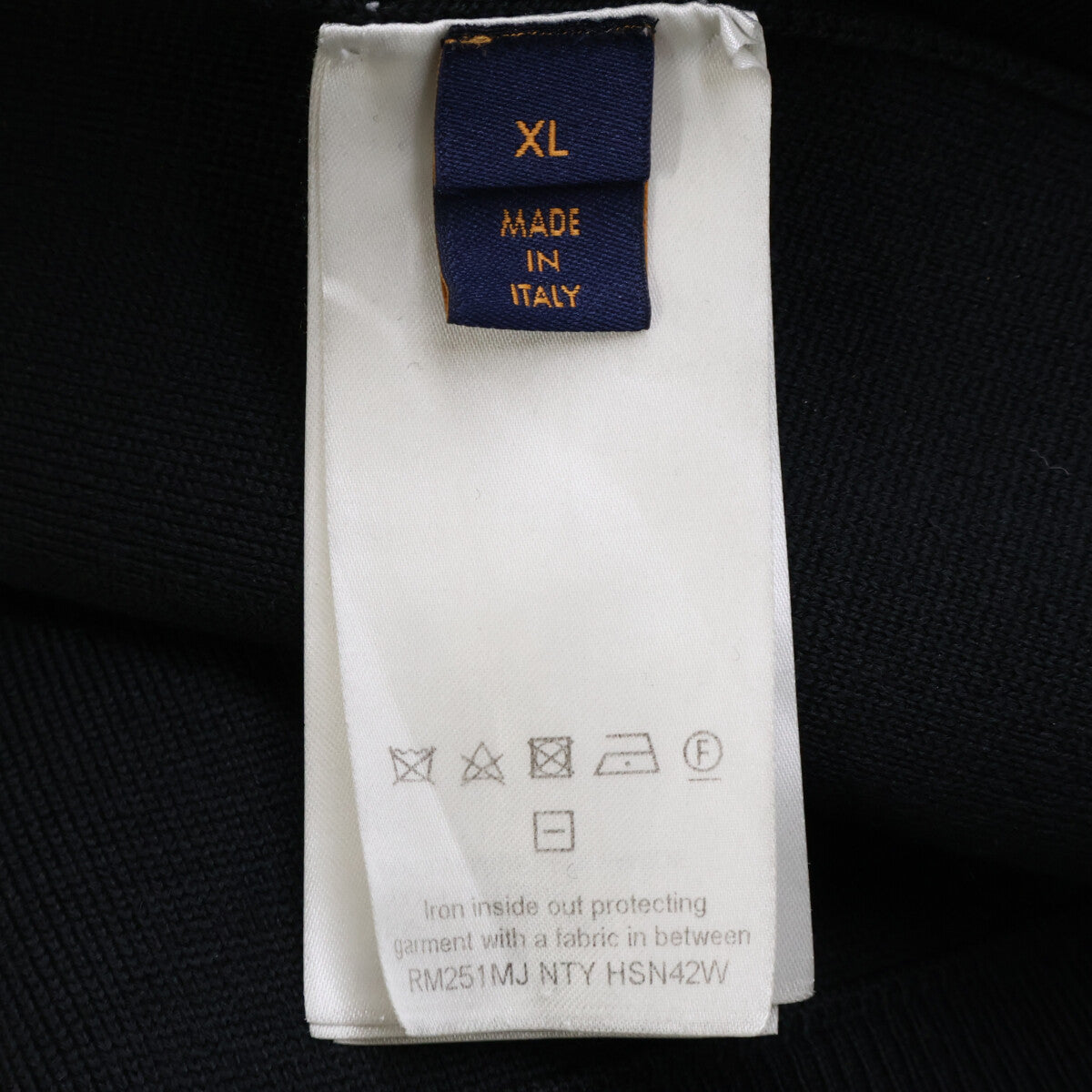 【美品/国内正品/25年款】RM251MJ NTY HSN42W EMBOSS TECHNICAL WOOL JACKET 压纹LV标志拉链针织夹克 夹克 XL 男士
