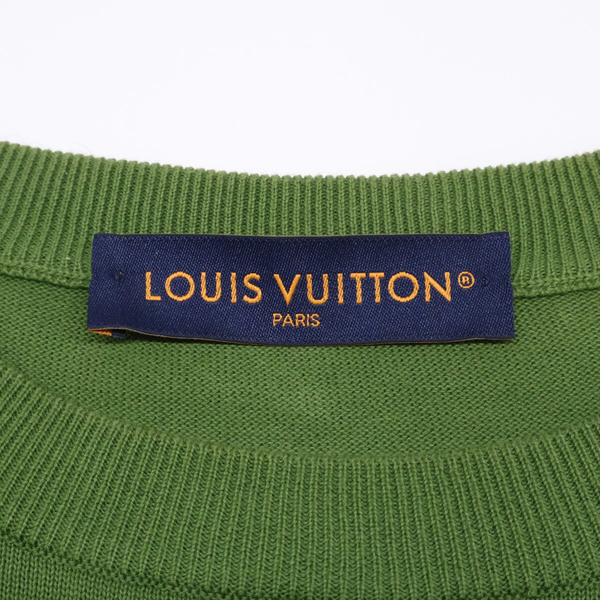 LOUIS VUITTON Louis Vuitton [Excellent Condition / Domestic Regular Product / Made in 2025] RM251MM AUR HSN14W Dog Logo Crew Neck Short Sleeve Knit Sweater / Top