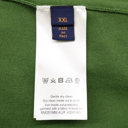 LOUIS VUITTON Louis Vuitton [Excellent Condition / Domestic Regular Product / Made in 2025] RM251MM AUR HSN14W Dog Logo Crew Neck Short Sleeve Knit Sweater / Top