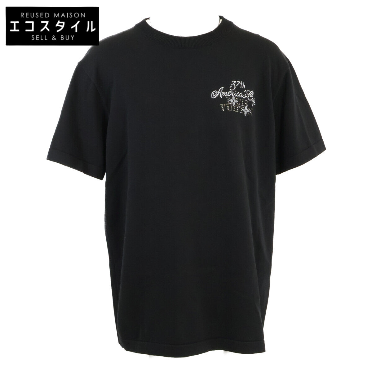 LOUIS VUITTON 路易威登 【全新同款/国内正品/24AW】RM242MH OY8 HRN57W 镶饰短袖棉质圆领衫 第37届美洲杯帆船赛 短袖针织衫/上衣