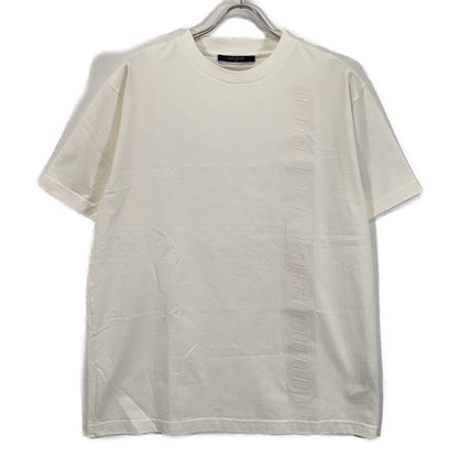 LOUIS VUITTON RM212M DT3 HLY22W 21AW White Embossed Logo Short-Sleeve Cut and Sew T-Shirt Top