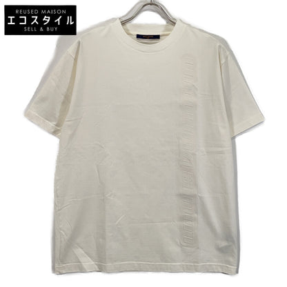 LOUIS VUITTON RM212M DT3 HLY22W 21AW White Embossed Logo Short-Sleeve Cut and Sew T-Shirt Top