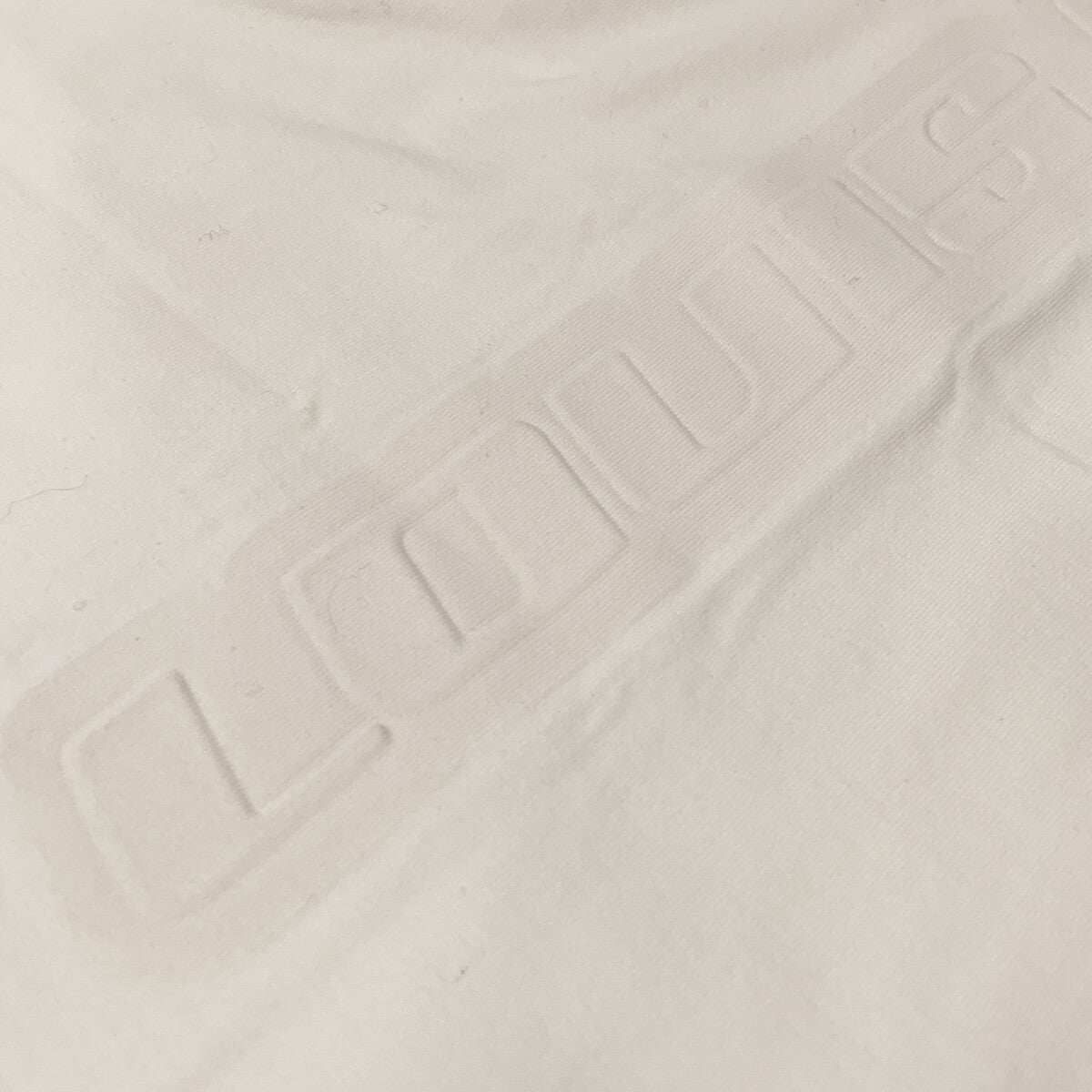 LOUIS VUITTON RM212M DT3 HLY22W 21AW White Embossed Logo Short-Sleeve Cut and Sew T-Shirt Top